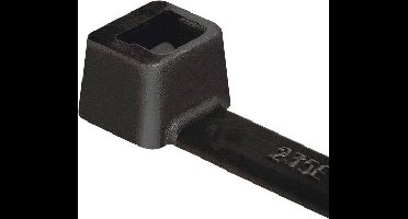 HellermannTyton 111-05860 T50S-PA66W-BK Kabelbinder 150 mm 4.60 mm Zwart UV-gestabiliseerd 100 stuk(s)