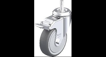 Blickle LKRA-PATH 101KF-FI-GS12 Zwenkwiel met rem Wieldiameter: 100 mm Draagvermogen (max.): 120 kg 1 stuk(s)