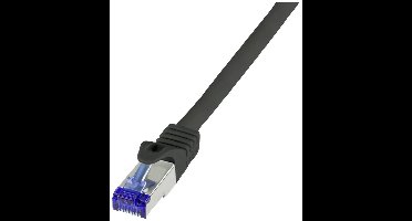 LogiLink C6A113S RJ45 USB-kabel CAT 6A S/FTP 20.00 m Zwart 1 stuk(s)