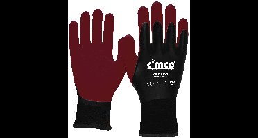 Cimco Winter Soft dunkelrot/schwarz 141241 Werkhandschoen Vinyl Maat (handschoen): 9, L EN 388 1 paar