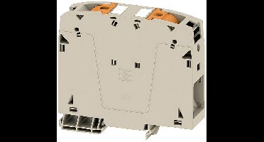 Weidmüller 2742120000 Doorgangsserieklem 25 mm Push-In-klem, Steekaansluiting Donkerbeige 5 stuk(s) Piece