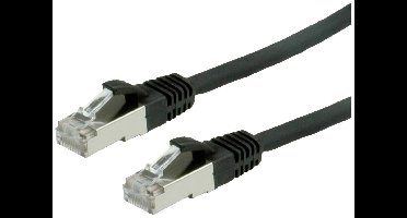 VALUE Patchkabel Cat.6 (Class E) S/FTP (PiMF), LS0H, zwart, 3 m
