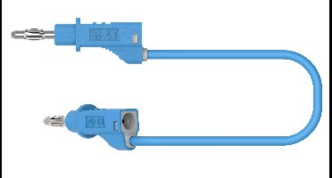 Electro PJP 2110-CD1-100BL Meetsnoer Bananenstekker Bananenstekker 1.00 m Blauw 1 stuk(s)