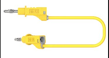 Electro PJP 2110-CD1-100J Meetsnoer Bananenstekker Bananenstekker 1.00 m Geel 1 stuk(s)