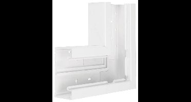 Hager BR6513059016 Vlakke winkelhaken Vlakke winkelhaken (l x b x h) 250 cm x 130 mm x 100 mm Wit 1 stuk(s)