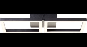 Brilliant G80930/06 Wand- und Deckenleuchte Plafondlamp LED LED vast ingebouwd Zwart
