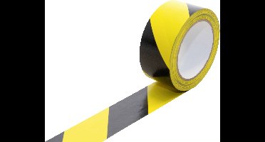 CellPack 364829 Premio vloermarkeerband/50-33/BKYE Zwart/geel 1 stuk(s) (Ø x h) 112 mm x 50 mm
