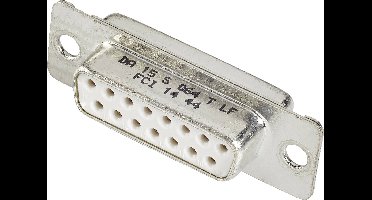 FCI D-SUB DD50S064TLF D-sub female connector 180 ° Aantal polen: 50 Soldeerkelk 1 stuk(s)