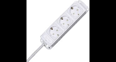 Kopp 127494010 Stekkerdoos 3-voudig Arctisch-wit Randaarde stekker 1 stuk(s)