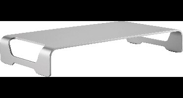 LogiLink Tabletop monitor riser, aluminum Monitorstandaard Hoogte: 6.3 cm (max) Zilver