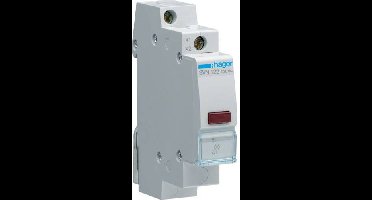 Verlichte druktoetsschakelaar Grijs 10 mm² 230 V Hager SVN122