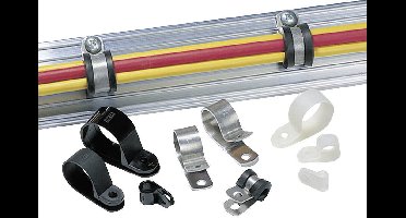 HellermannTyton ALU13-ALU-NA-C1 Bevestigingsklem Schroefbaar 211-10130 Bundel-Ø (bereik) 20.60 mm (max) Zilver 1 stuk(s)