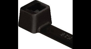 HellermannTyton 111-01625 T40R PA66W BK 100 Kabelbinder 175 mm 4 mm Zwart Weerbestendig 100 stuk(s)