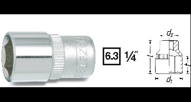 Hazet 850 850-5 Dop (zeskant) Dopsleutelinzetstuk 5 mm 1/4 (6,3 mm)