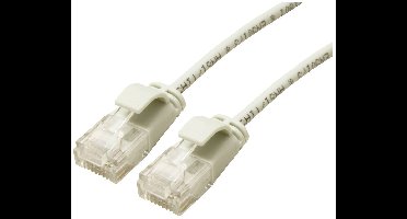ROLINE GREEN UTP patchkabel Cat.6A (Class EA), LSOH, extra dun, grijs, 0,3 m