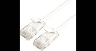 ROLINE GREEN UTP patchkabel Cat.6A (Class EA), LSOH, extra dun, wit, 1,5 m