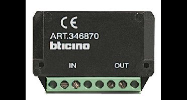 Legrand 346870 Audio-binnenunit voor Accessoires voor deurintercom 2-draads Zwart