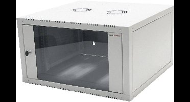 LogiLink W06E66B 19inch-wandkast (b x h x d) 600 x 6 x 560 mm 6 HE Zwart (RAL 9005)