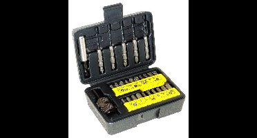 C.K T4519 Bitset 27-delig Plat, Kruiskop Phillips, Kruiskop Pozidriv, Inbus, Binnen-zesrond (TX)