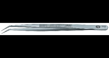 C.K T2359 Onderdelenpincet 22 SA Spits, gebogen, fijn 150 mm