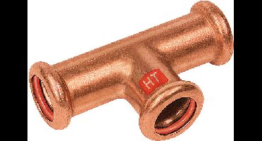 Bonfix Pressfitting roodkoper SOLAR T-koppeling - verlopend 42x15x42 - 3 x press - (m-profiel)