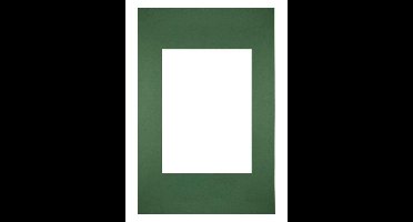 Passe-Partout 20x30 cm - Fotomaat 13x18 cm - Groen Bos - Voor fotolijsten