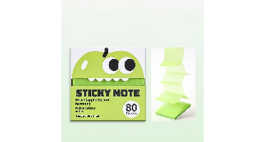 MemoBuddy – Kleurrijk & Functioneel – Transparante Plakbriefjes Appelgroen | Educatief Speelgoed