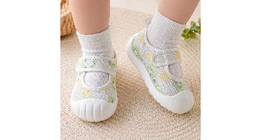Baby Anti-Slip Shoes – Veilig & Comfort – Kinder Schoenen Polka / Groen / 21 (10–15 maanden) | Educatief Speelgoed