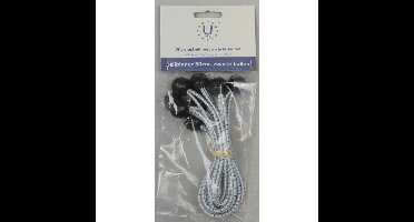 U-Rope Zeilbinder 30cm met bal zakje met 4 stuks, zwarte ballen