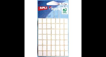 Agipa witte etiketten in etui ft 9 x 13 mm (b x h), 343 stuks, 49 per blad
