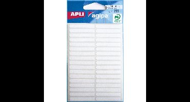 Agipa witte etiketten in etui ft 5 x 35 mm (b x h), 238 stuks, 34 per blad