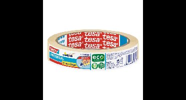Afplaktape tesa economy 25mx19mm geel