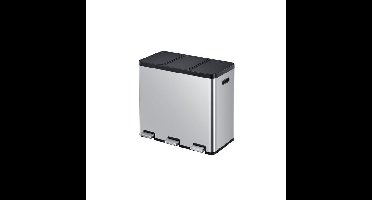 Pedaalemmer eko essential recycler 3x20liter rvs
