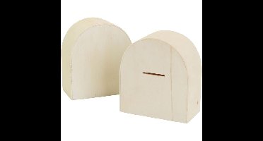 Spaarpot creativ company hout 10x9cm