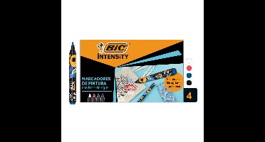 Paintmarker bic intensity assorti 4 stuks