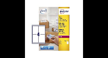 Etiket avery l7169b 99.1x139mm blockout 400st