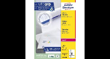 Etiket avery l7164 63.5x72mm wit 1200st