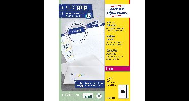 Etiket avery l7651 38.1x21.2mm wit 6500st