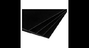 Foamboard 70x100cm 2-zijdig 5mm zwart | 10 stuks
