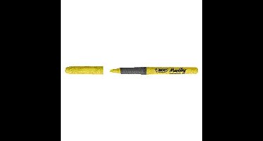 Markeerstift bic brite liner grip geel