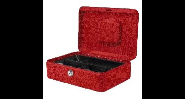 Geldkist pavo 250x180x90mm rood