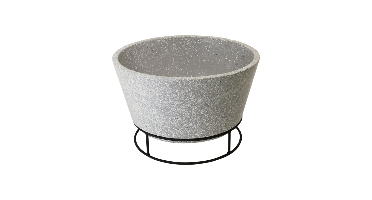 Esschert Design: Keramiek Vuurschaal - Betonlook -