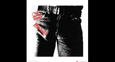 Kunstdruk The Rolling Stones - Sticky Fingers 40x40cm