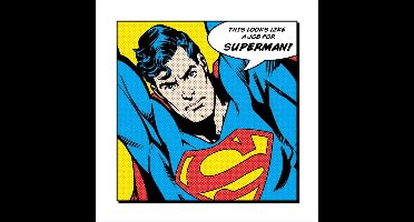 Kunstdruk Superman - Looks Like A Job For 40x40cm
