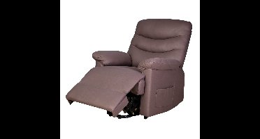 Vitadora Classic sta-op stoel, bruin. Zacht en luxe zitcomfort met elektrische sta-op functie.