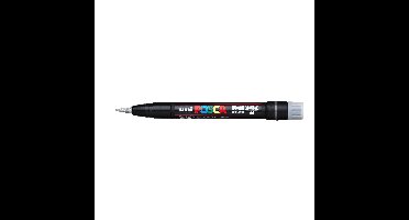 POSCA acrylmarker - brushpunt PCF-350 - 1-10 mm - zilver
