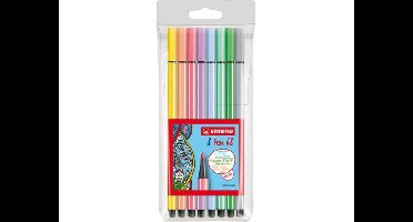 STABILO Pen 68 - 8 stuks - pastel