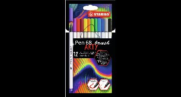 STABILO Pen 68 ARTY - brushpennen - 12 stuks