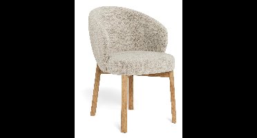 Bendt Eetkamerstoel Zenas - Beige / Naturel eiken