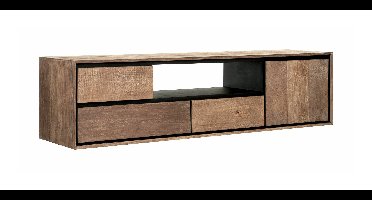 DTP Home Zwevend TV-meubel Metropole Teakhout, 155cm - Naturel